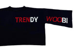 トレンディウビ(Trendywoobi) SIGNATURE crop knit Black