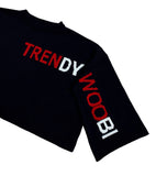 トレンディウビ(Trendywoobi) SIGNATURE crop knit Black