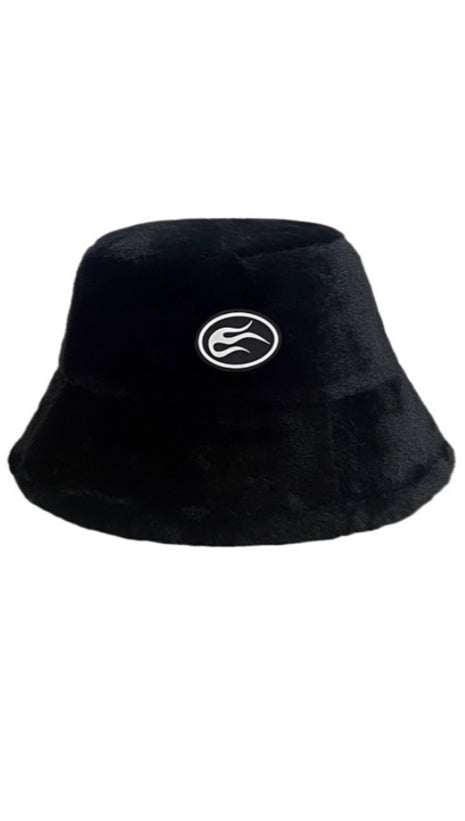 トレンディウビ(Trendywoobi) Black fleece bucket hat