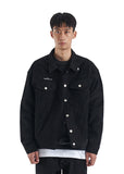 NOMANUAL(ノーマニュアル) CORDUROY SET-UP JACKET - BLACK