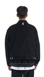 NOMANUAL(ノーマニュアル) CORDUROY SET-UP JACKET - BLACK