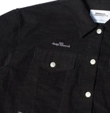 NOMANUAL(ノーマニュアル) CORDUROY SET-UP JACKET - BLACK