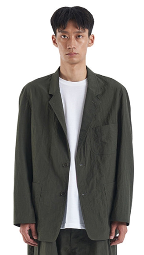 NOMANUAL(ノーマニュアル) NYLON SET-UP JACKET - KHAKI