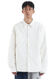 NOMANUAL(ノーマニュアル) PADDED SHIRT JACKET - WHITE