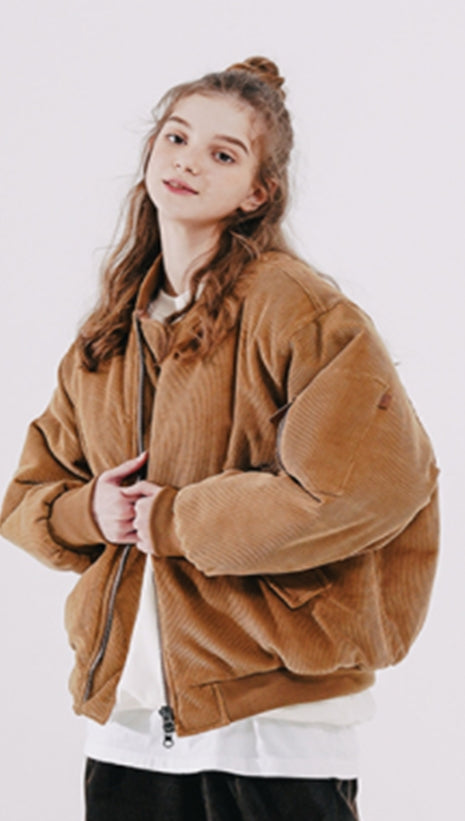 ダブルユーブイプロジェクト(WV PROJECT) Tart Corduroy Aviation Jumper Brown YSOT7446