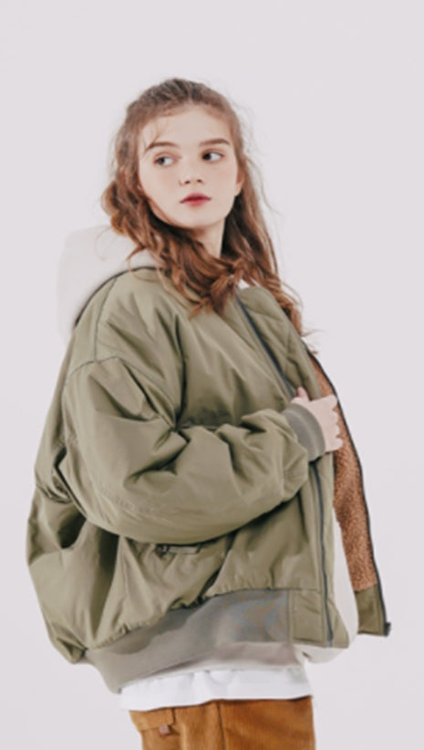 ダブルユーブイプロジェクト(WV PROJECT)  Warm Overfit MA-1 Jacket Khaki MJOT7413