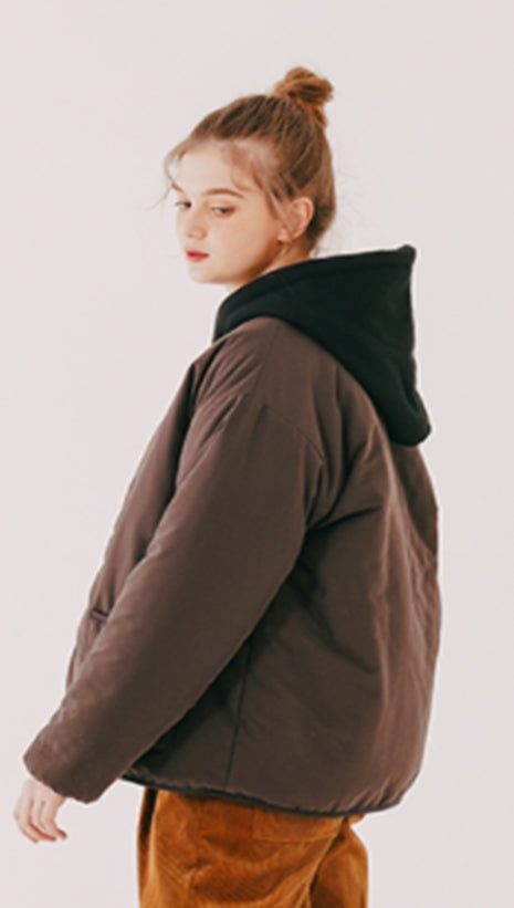 ダブルユーブイプロジェクト(WV PROJECT)  Cheki Reversible No-Color Jacket Brown CJOT7430