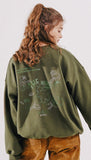 ダブルユーブイプロジェクト(WV PROJECT)  Looking Sweat Shirt Khaki SMMT7445