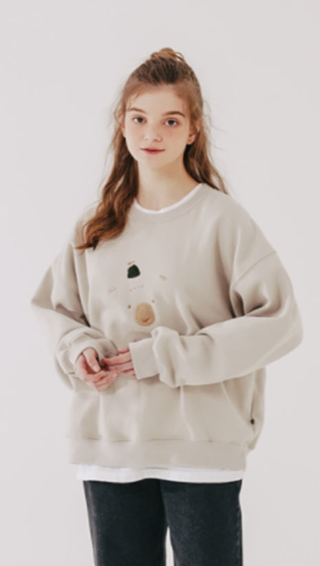 ダブルユーブイプロジェクト(WV PROJECT) Bearp Sweat Shirt Gray Beige MJMT7449