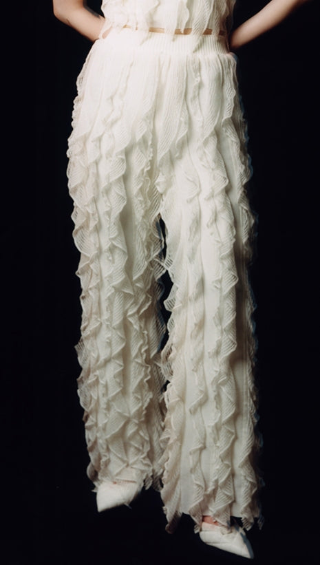 nache(ナチェ)  RAW FLUTTER PANTS