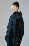 nache(ナチェ)  SHIRRING WARM HOODIE (UNISEX)