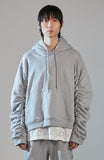 nache(ナチェ)  SHIRRING WARM HOODIE (UNISEX)