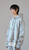 nache(ナチェ)  SHIRRING WARM HOODIE (UNISEX)