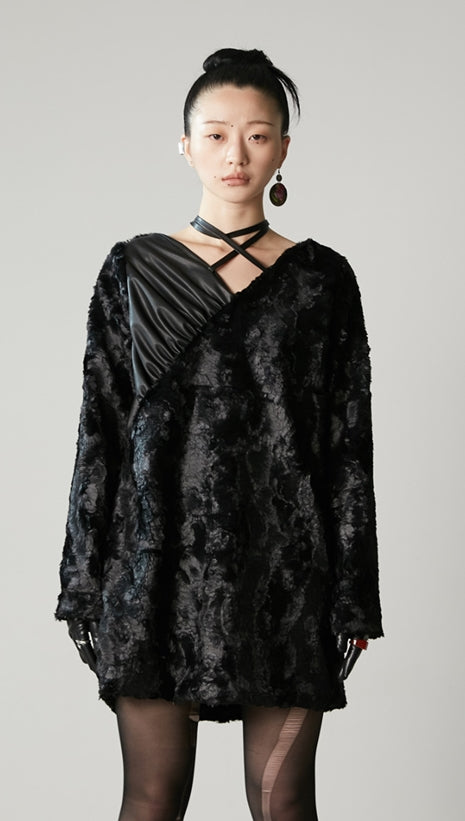 nache(ナチェ)  VELBOA STRAP DRESS