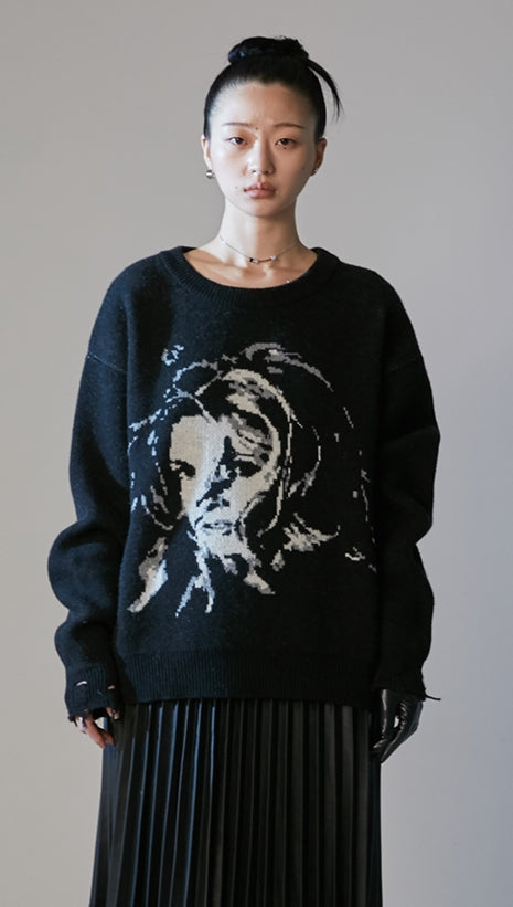 nache(ナチェ)  RETRO GRUNGE KNIT (UNISEX)