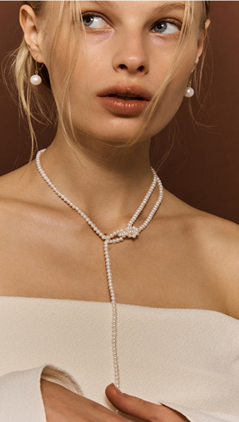 MONDAY EDITION(マンデイエディション) The Knotted Pearl Necklace
