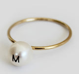 MONDAY EDITION(マンデイエディション)  The Helvetica Pearl Ring