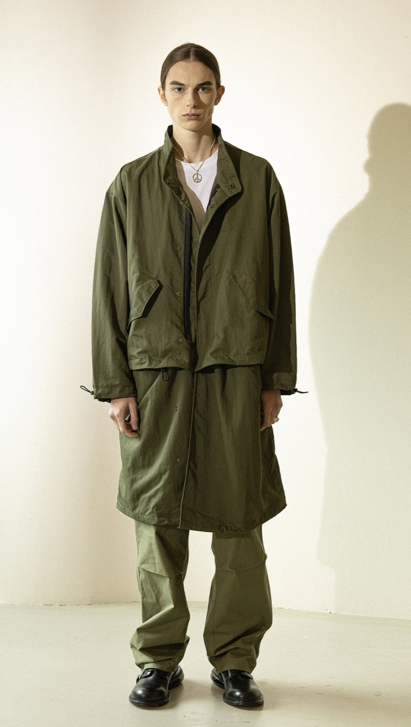 マスノウン(MASSNOUN)   DETACHABLE NYLON COAT MFZCT003-KK