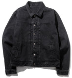 マスノウン(MASSNOUN)  PLEATS TRUCKER DENIM JACKET MFZJK002-BK