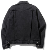 マスノウン(MASSNOUN)  PLEATS TRUCKER DENIM JACKET MFZJK002-BK