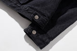 マスノウン(MASSNOUN)  PLEATS TRUCKER DENIM JACKET MFZJK002-BK