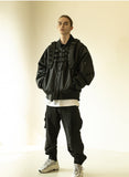 マスノウン(MASSNOUN)  OVERSIZED MA-1 JACKET MFZPD001-BK