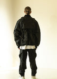 マスノウン(MASSNOUN)  OVERSIZED MA-1 JACKET MFZPD001-BK