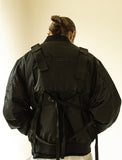 マスノウン(MASSNOUN)  OVERSIZED MA-1 JACKET MFZPD001-BK