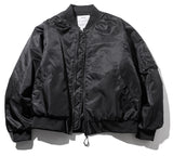 マスノウン(MASSNOUN)  OVERSIZED MA-1 JACKET MFZPD001-BK