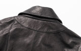 マスノウン(MASSNOUN)   LAMBSKIN VEGETABLE DOUBLE POCKET BLOUSON MFZJK003-BK