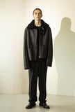 マスノウン(MASSNOUN)   REAL SHEARING OVERSIZED MUSTANG MWZJK001-BK