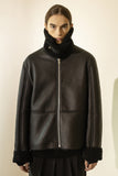 マスノウン(MASSNOUN)   REAL SHEARING OVERSIZED MUSTANG MWZJK001-BK