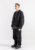 マスノウン(MASSNOUN)  8OZ OVERSIZED MA-1 JACKET MFZPD003-BK
