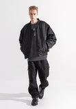 マスノウン(MASSNOUN)  8OZ OVERSIZED MA-1 JACKET MFZPD003-BK