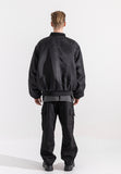 マスノウン(MASSNOUN)  8OZ OVERSIZED MA-1 JACKET MFZPD003-BK