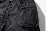 マスノウン(MASSNOUN)  8OZ OVERSIZED MA-1 JACKET MFZPD003-BK