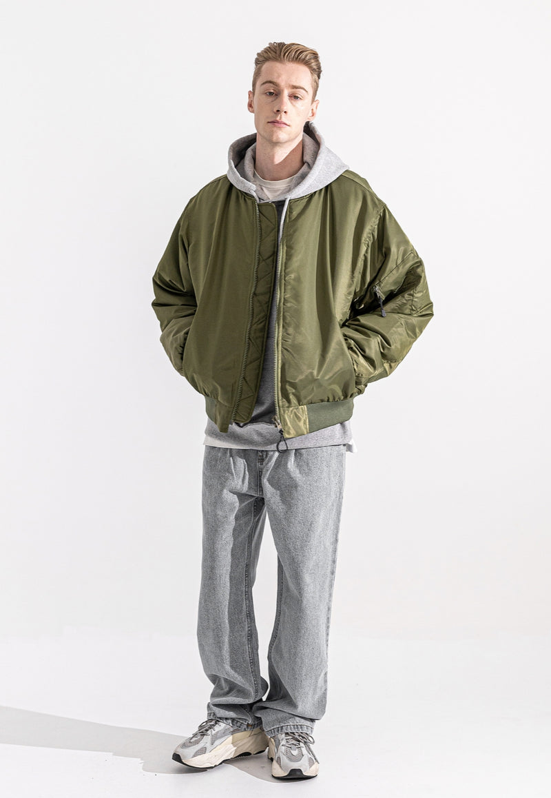 マスノウン(MASSNOUN)  8OZ OVERSIZED MA-1 JACKET MFZPD003-KK