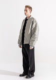 マスノウン(MASSNOUN)  6OZ SHRRING OVERSIZED MA-1 JACKET MWZPD002-GY