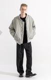 マスノウン(MASSNOUN)  6OZ SHRRING OVERSIZED MA-1 JACKET MWZPD002-GY