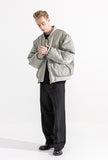 マスノウン(MASSNOUN)  6OZ SHRRING OVERSIZED MA-1 JACKET MWZPD002-GY