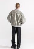 マスノウン(MASSNOUN)  6OZ SHRRING OVERSIZED MA-1 JACKET MWZPD002-GY