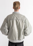 マスノウン(MASSNOUN)  6OZ SHRRING OVERSIZED MA-1 JACKET MWZPD002-GY