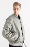 マスノウン(MASSNOUN)  6OZ SHRRING OVERSIZED MA-1 JACKET MWZPD002-GY