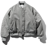 マスノウン(MASSNOUN)  6OZ SHRRING OVERSIZED MA-1 JACKET MWZPD002-GY