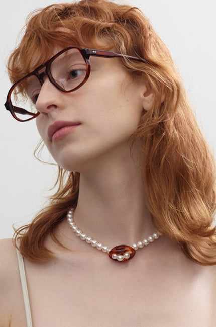 MONDAY EDITION(マンデイエディション) Piece of Dahlia Pearl Necklace