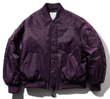 マスノウン(MASSNOUN) 6OZ SHIRRING OVERSIZED MA-1 JACKET MWZPD002-PP