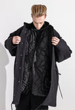 マスノウン(MASSNOUN)  M-65 FISHTAIL WOOL COAT MWZCT001-BK