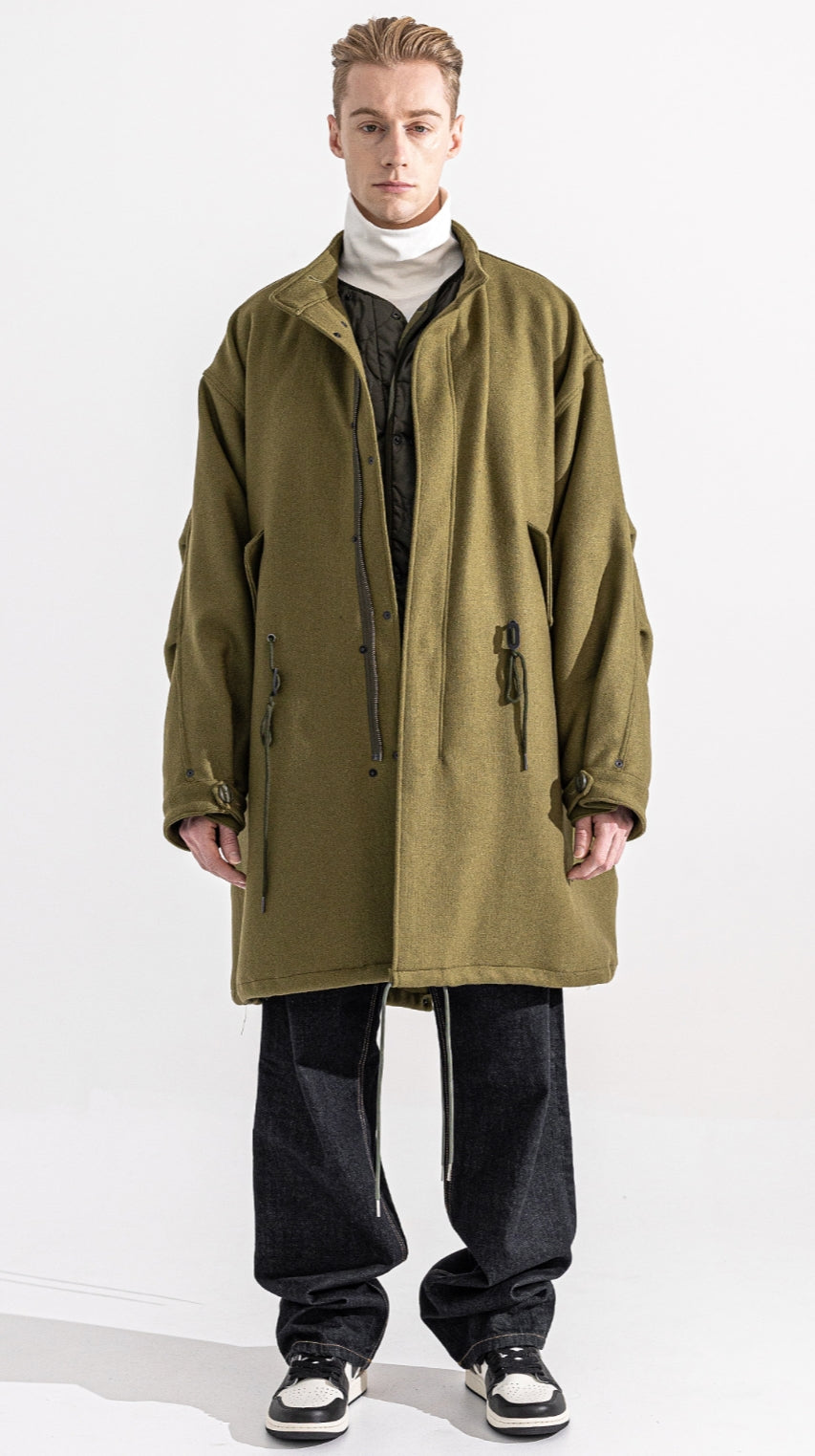 マスノウン(MASSNOUN) M-65 FISHTAIL WOOL COAT MWZCT001-KK