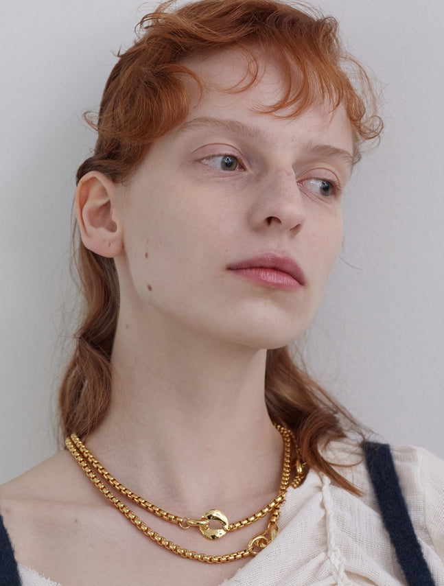 MONDAY EDITION(マンデイエディション) Wild Pansy Chain Necklace