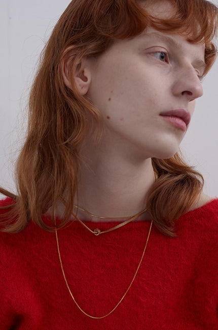 MONDAY EDITION(マンデイエディション) Tangled Flat Chain Necklace